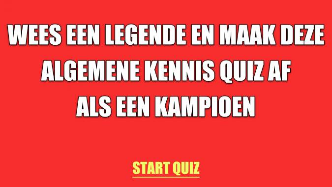 Kennisquiz voor kampioenen!