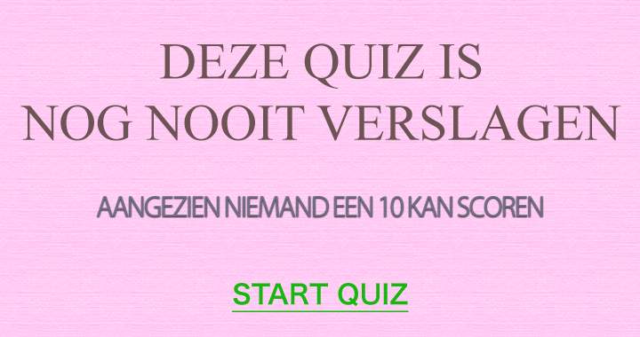 Ongeslagen quiz