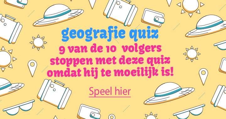 Pittige geografie quiz