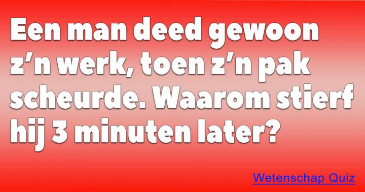 Wetenschap Quiz