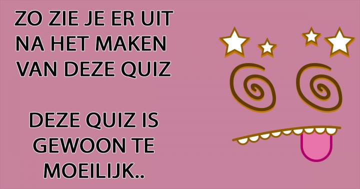 Echt een maffe quiz