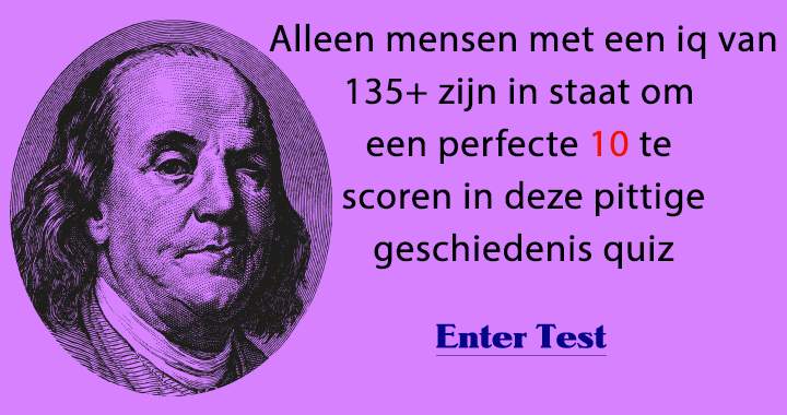 Pittige geschiedenis quiz