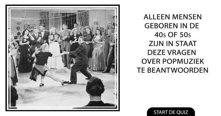 Alleen spelen als je in de jaren '40 of '50 geboren bent!